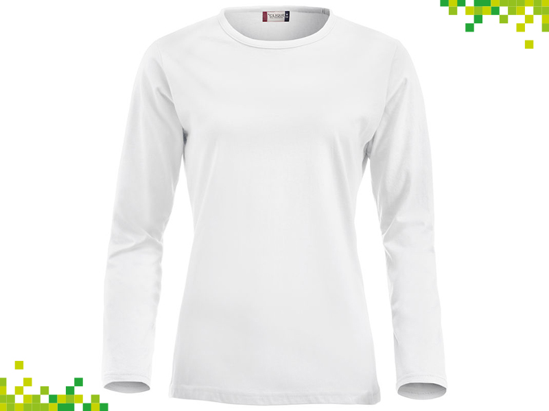 T-Shirt Manica Lunga Donna Bianca