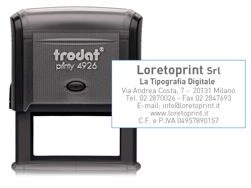 Timbro Autoinchiostrante Printy - Loretoprint